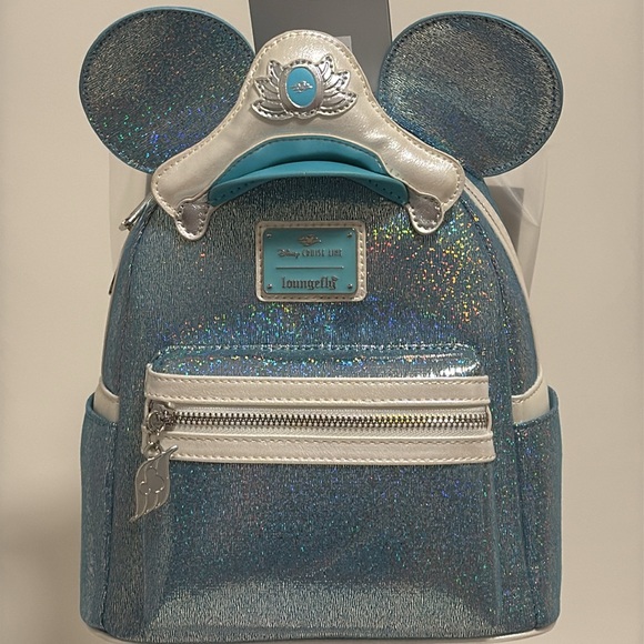 Loungefly Handbags - NEW Disney Cruise Line 25th Anniversary Shimmering Seas Loungefly Mini Backpack